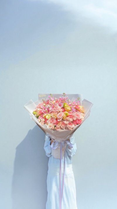 Peach Blush Bouquet L